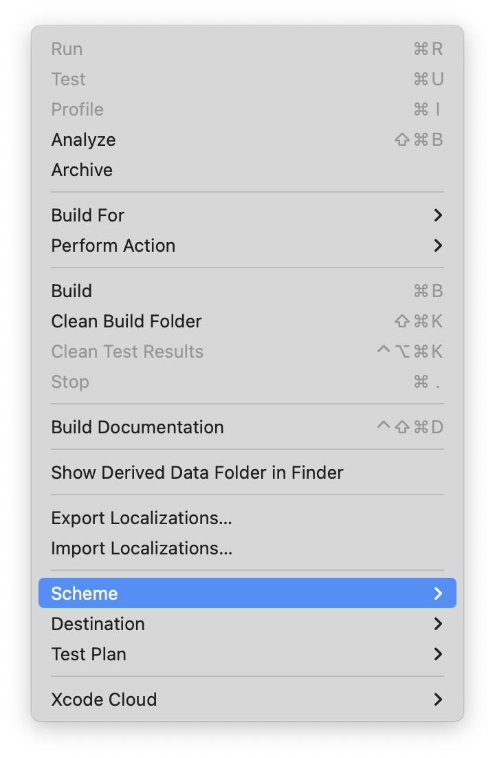 Xcode-Product-Scheme